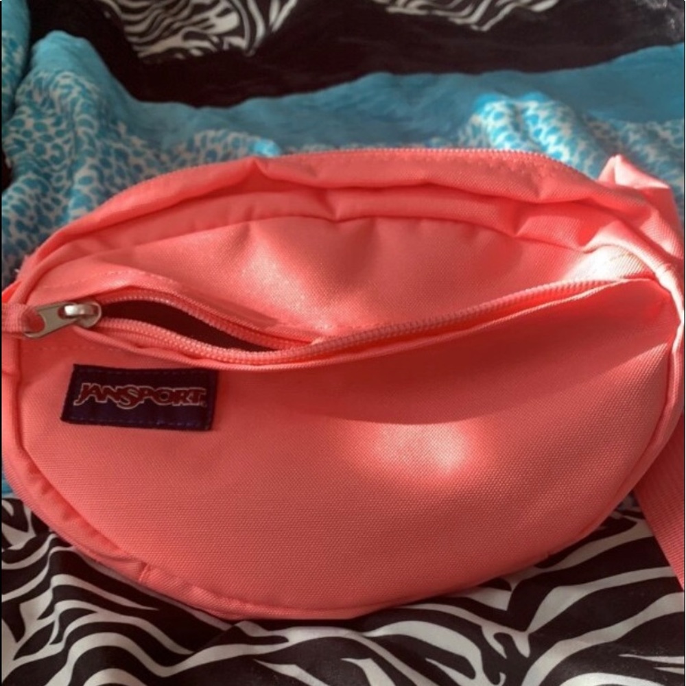 Pink Jansport fanny pack